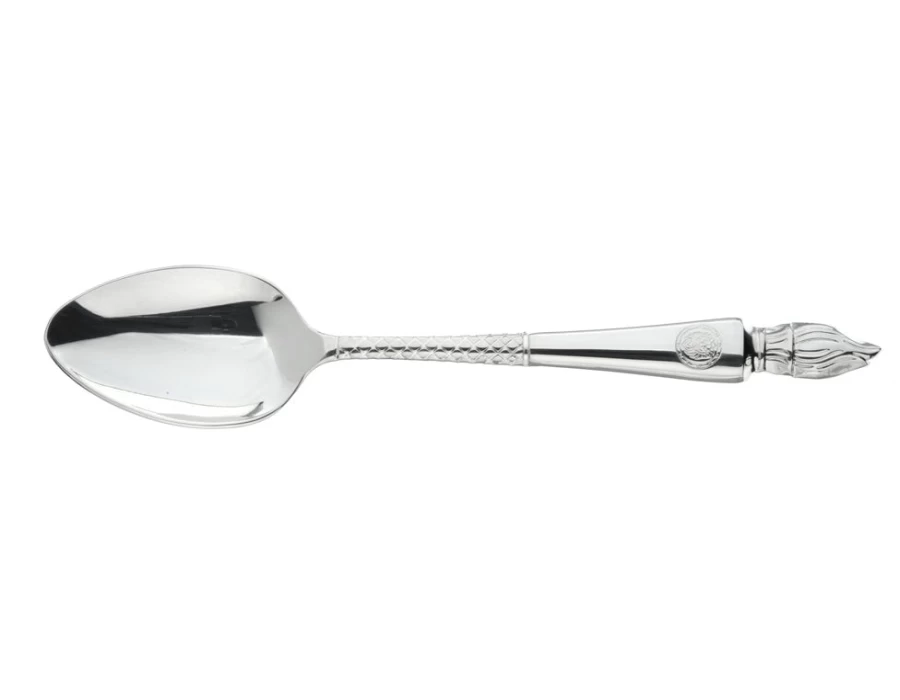 Arthur Price Stainless Steel Empire Flame Serving Spoon - Single Piece Elegant Cutlery