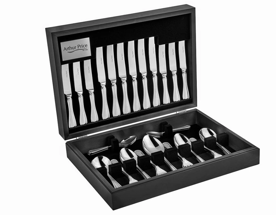 Arthur Price Everyday Classic Britannia 44-Piece Stainless Steel Canteen Set - 6-Person Dinnerware Set