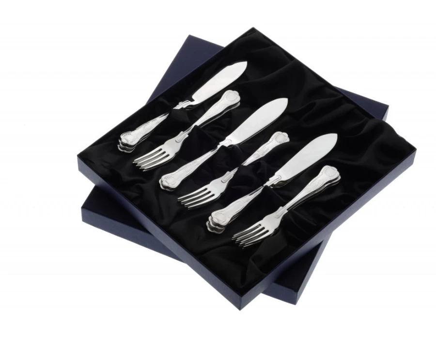Arthur Price of England Kings 6 Fish Eaters Stainless Steel Cutlery Set - Single Piece