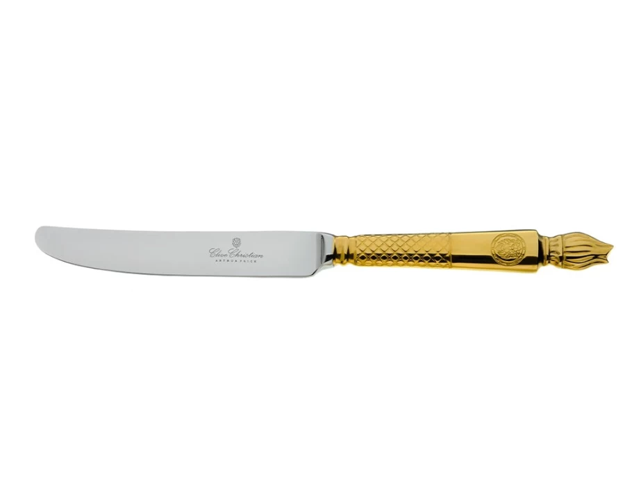Arthur Price Luxury Gold Plated Table Knife - Single Piece, Elegant Dining Cutlery