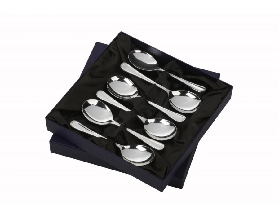 Arthur Price Britannia 6 Fruit Spoons Set - Stainless Steel Dessert Spoons - Elegant Cutlery Collection